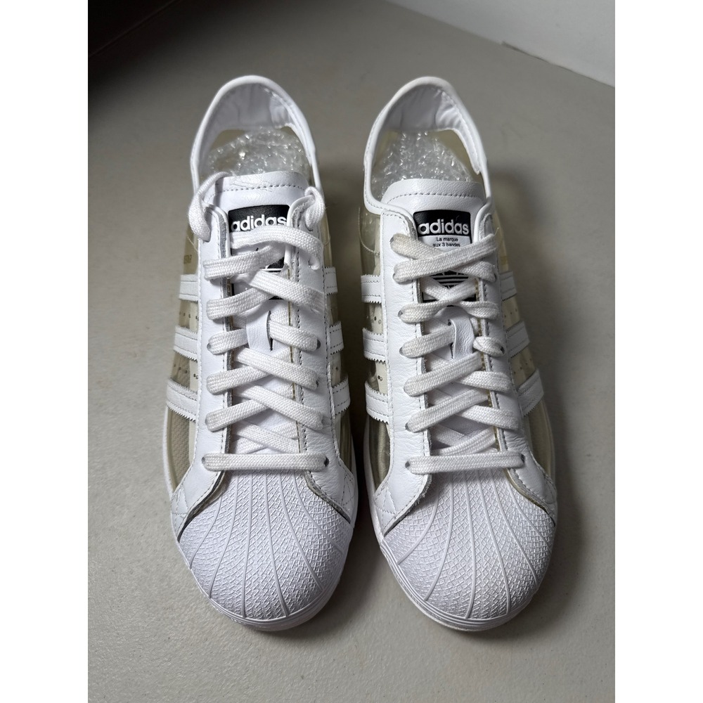 Adidas Originals Superstar Transparent White Clear TPU Sneakers FW6024 Mens 10